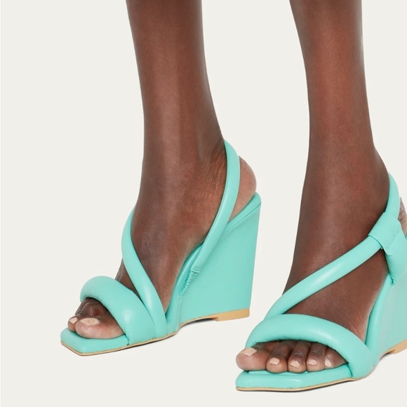 MERCEDES CASTILLO ALBIA TUBULAR NAPA WEDGE SANDALS - Picture 6 of 9